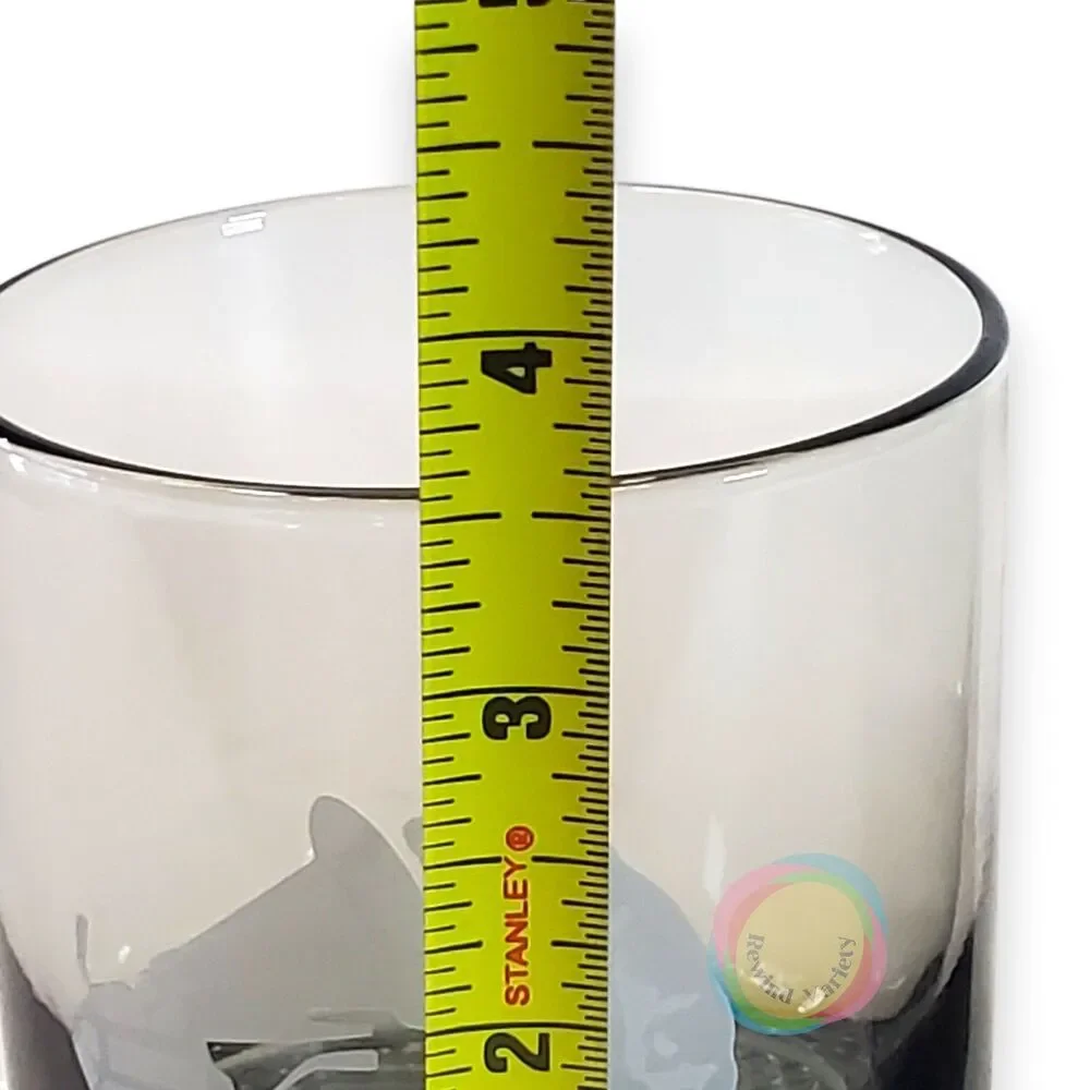 Vintage RCA Victor Smokey Gray Tumbler Glasses Pair